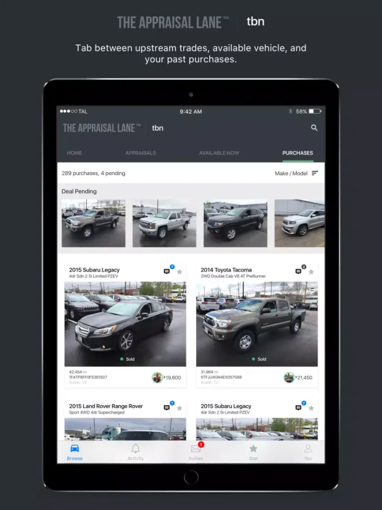 Tangkapan layar TAL - Buyers iPad 