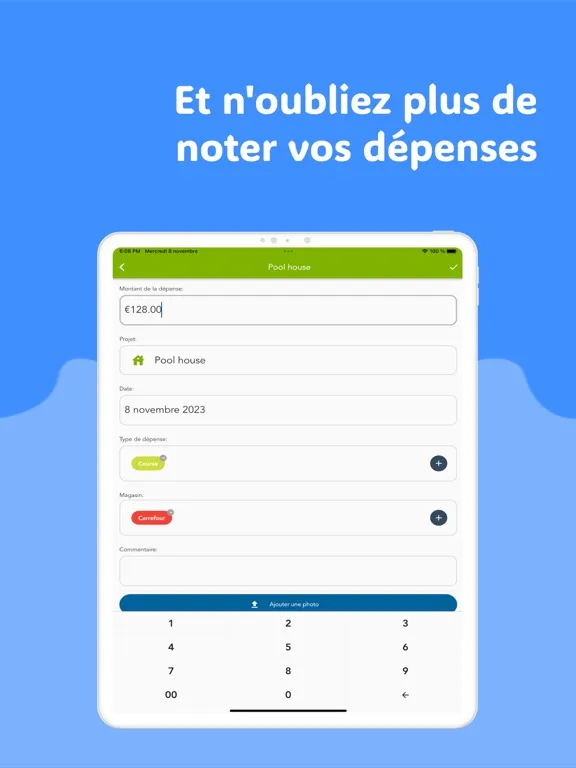صور Construction Expense Manager iPad 