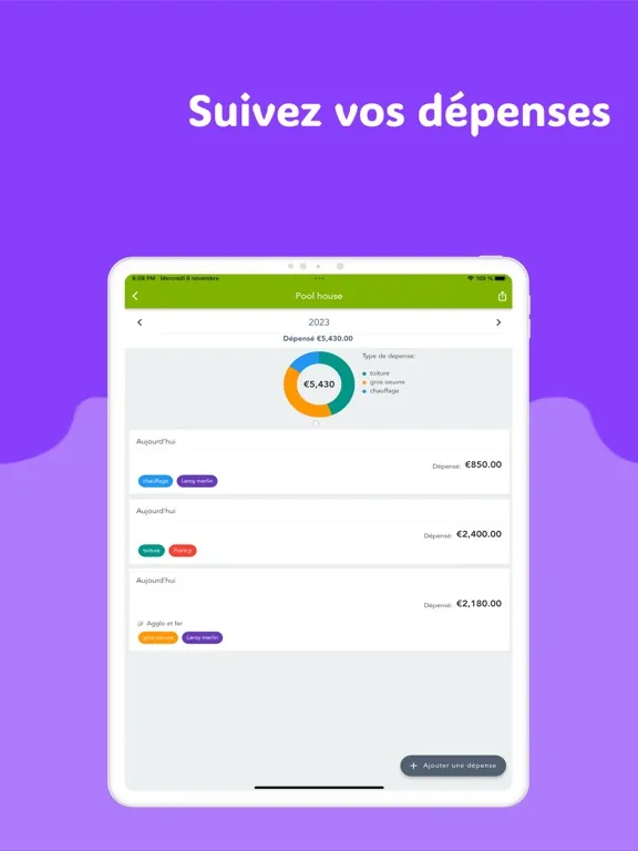 صور Construction Expense Manager iPad 