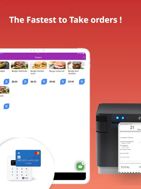 صور Take orders POS Print System iPad 