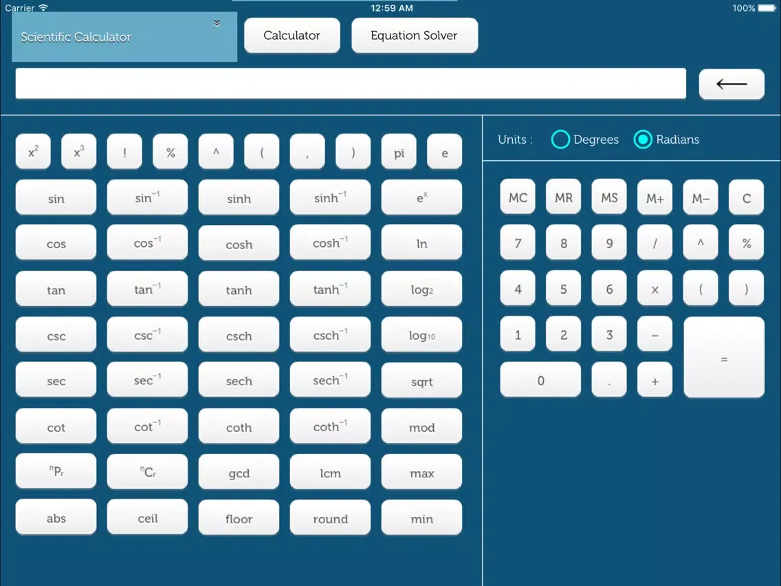 Ảnh chụp màn hình của Mathematics + iPad 