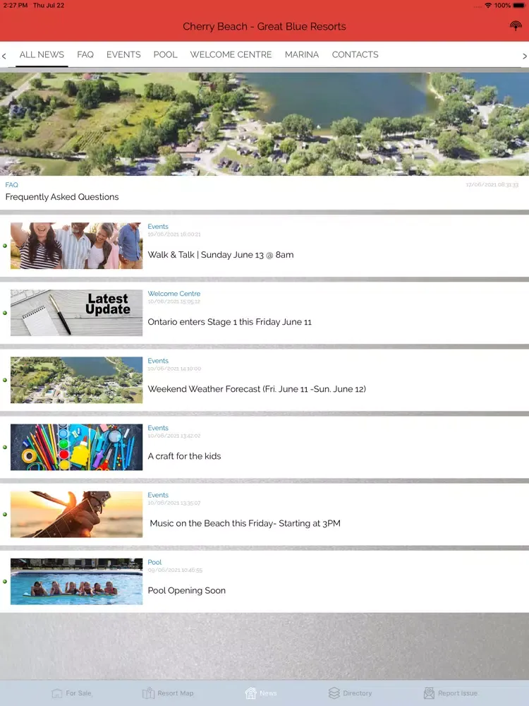 Ảnh chụp màn hình của Bonnie Lake Resort iPad 