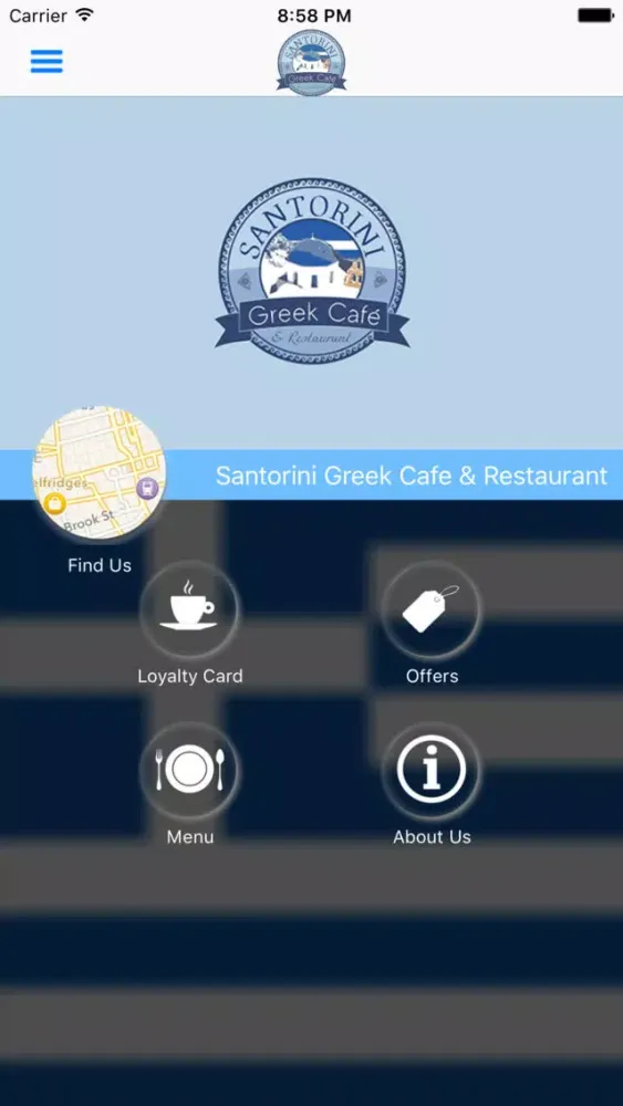 Santorini Greek Cafe & Restaurant 스크린샷