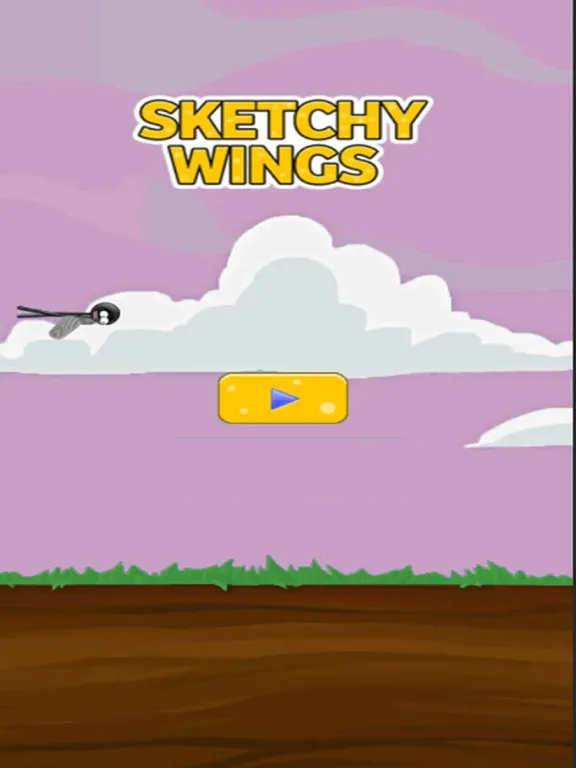 Sketchy Wings Flappy Stickman iPad  Ekran Görüntüleri