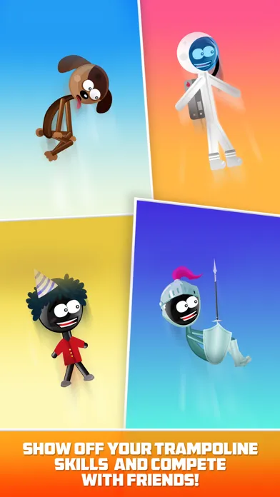 Zrzuty ekranu Stickman Trampoline Jumping