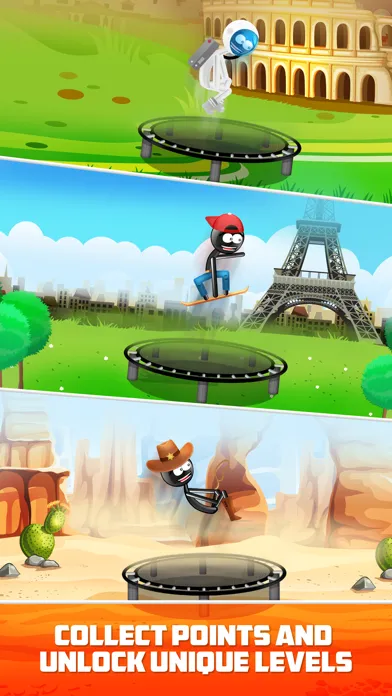 Zrzuty ekranu Stickman Trampoline Jumping