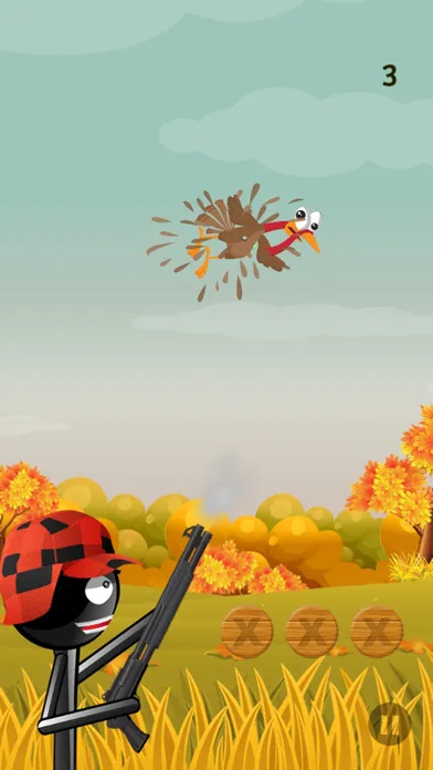 Tangkapan skrin Stickman Turkey Hunter