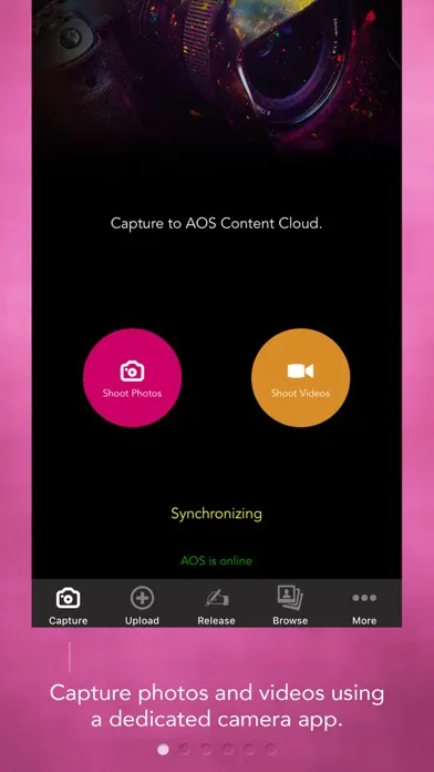 Captures d'écran de AOS Content Cloud