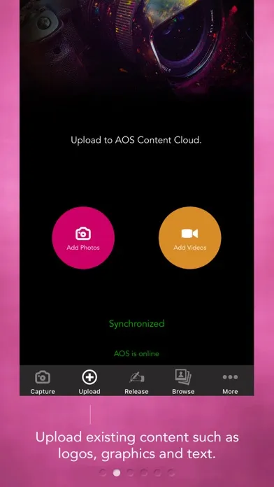 Captures d'écran de AOS Content Cloud