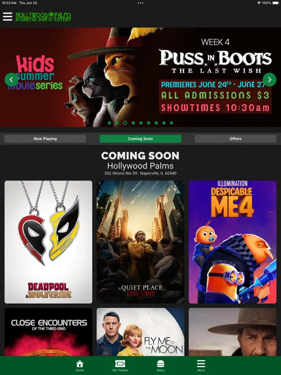 Captures d'écran de Hollywood Palms Cinema App iPad 
