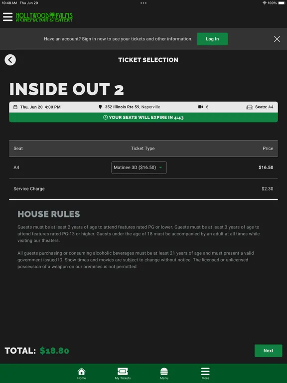 Captures d'écran de Hollywood Palms Cinema App iPad 