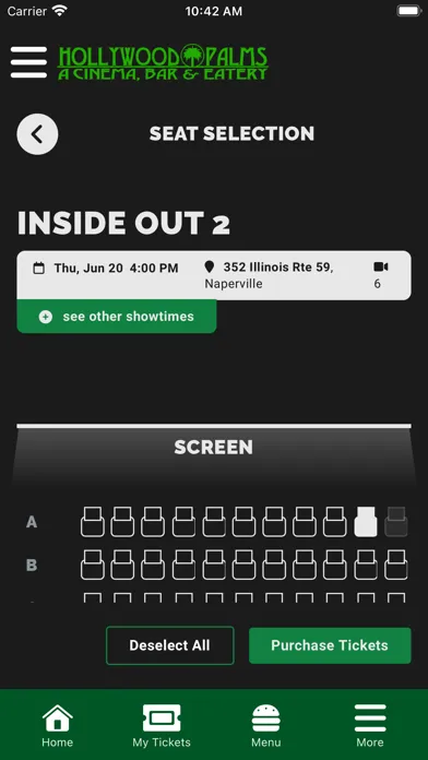 Captures d'écran de Hollywood Palms Cinema App