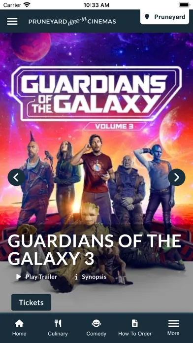 Tangkapan skrin Pruneyard Dine-In Cinemas