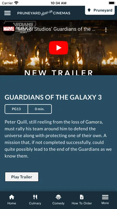 Tangkapan skrin Pruneyard Dine-In Cinemas