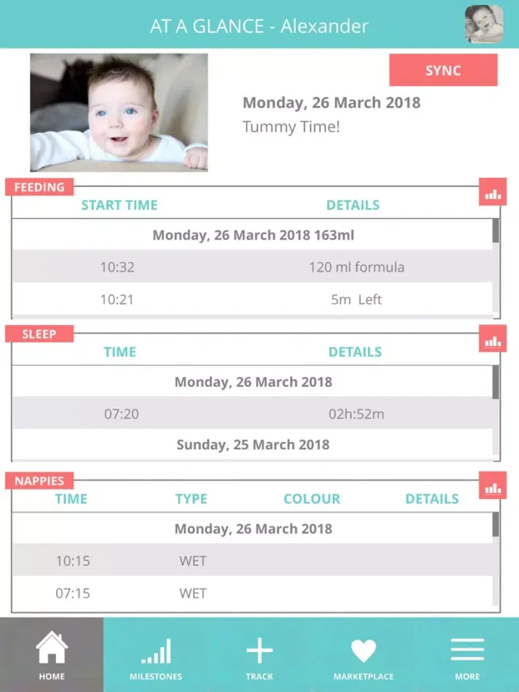 Captures d'écran de Baby Diaries Global iPad 