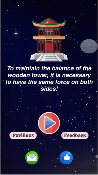 Capturas de tela do Balance of wooden towers