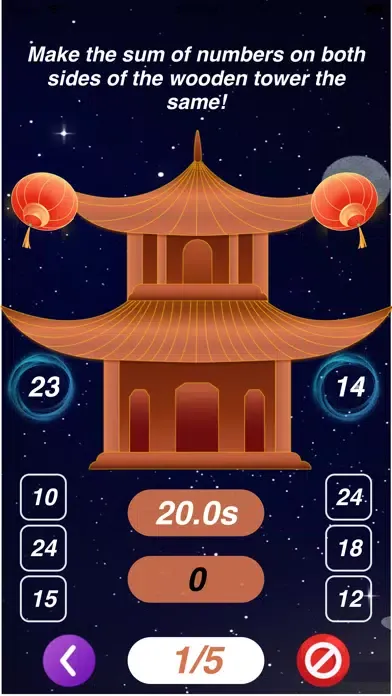 Capturas de tela do Balance of wooden towers