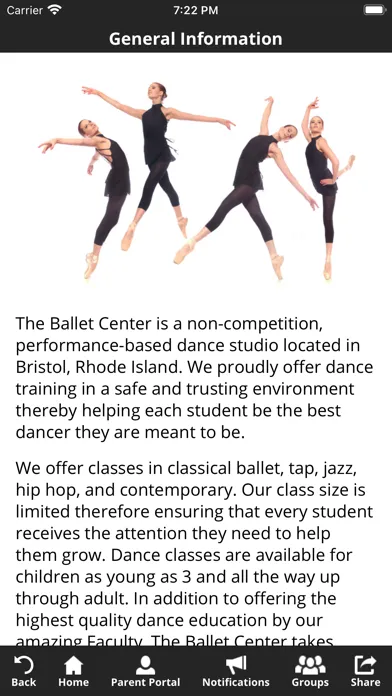 Ảnh chụp màn hình của The Ballet Center Bristol RI