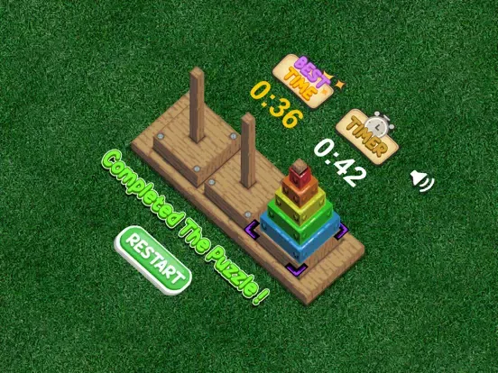 Capturas de pantalla de Hanoi Towers - Classic Puzzle iPad 