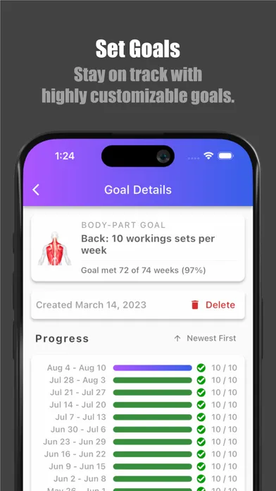 Bench Gym Log: Workout Tracker स्क्रीनशॉट