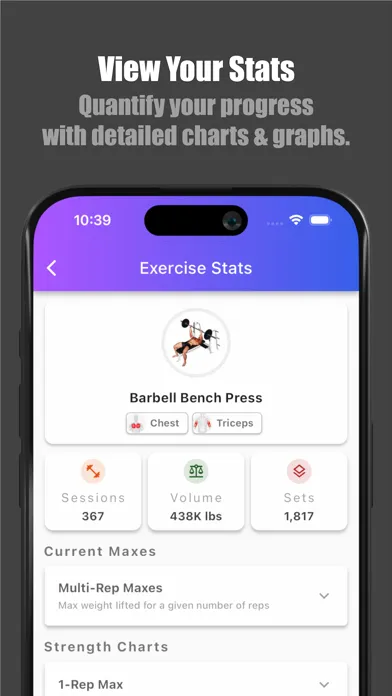 Bench Gym Log: Workout Tracker स्क्रीनशॉट
