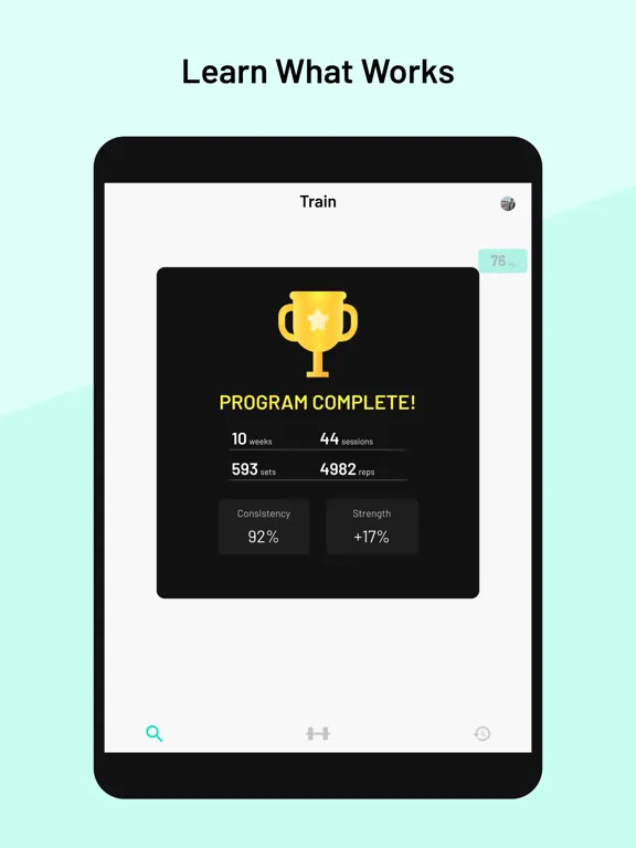 Benchmark: Strength log iPad  Screenshots