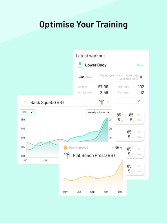 Benchmark: Strength log iPad  Screenshots
