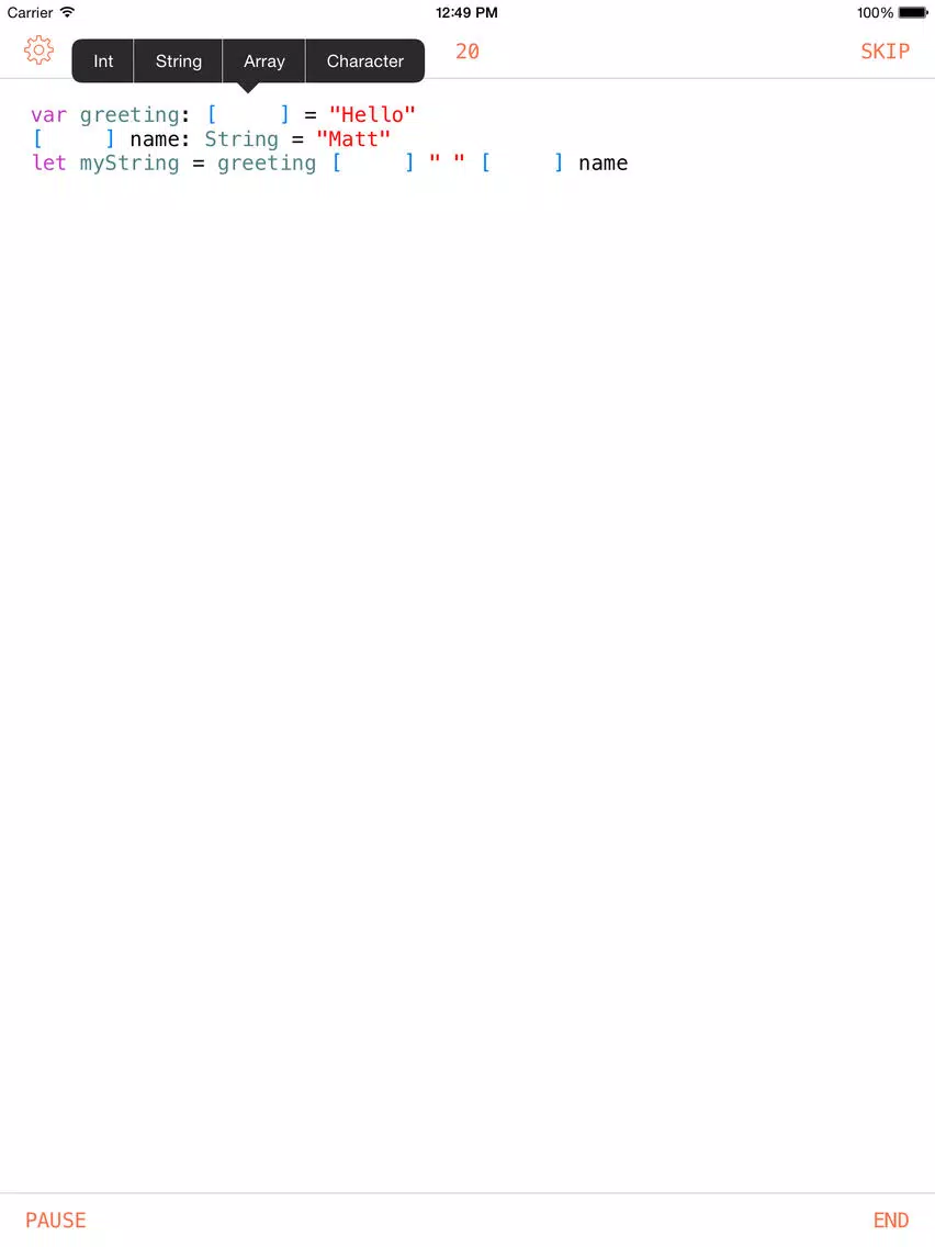 Swift IQ iPad  スクリーンショット