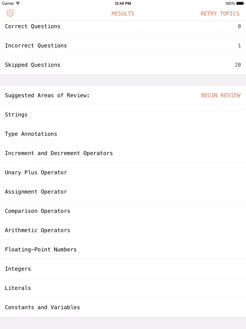 Swift IQ iPad  スクリーンショット