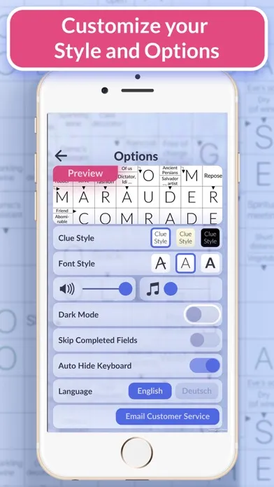 Capturas de tela do Pure Crosswords: Daily Puzzles