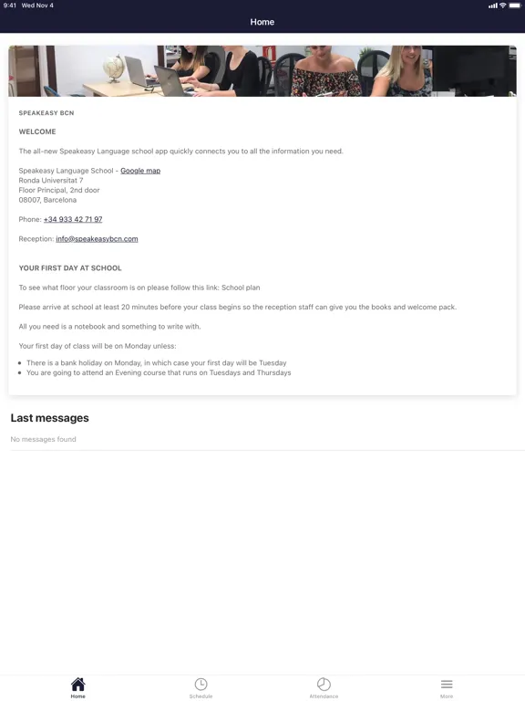 Speakeasy Spanish School iPad  Screenshots