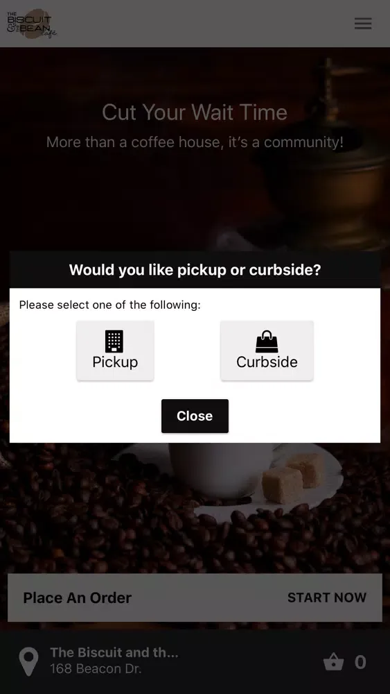 Screenshot di The Biscuit and the Bean Cafe
