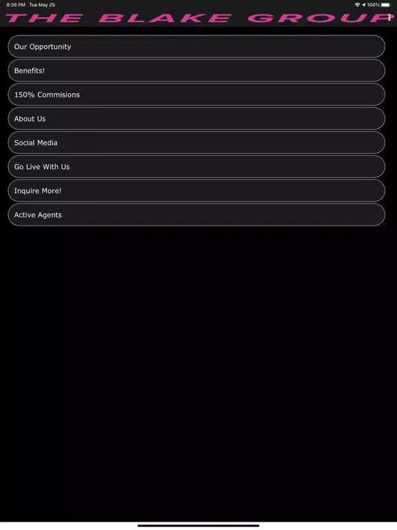 Capturas de tela do The Blake Group iPad 