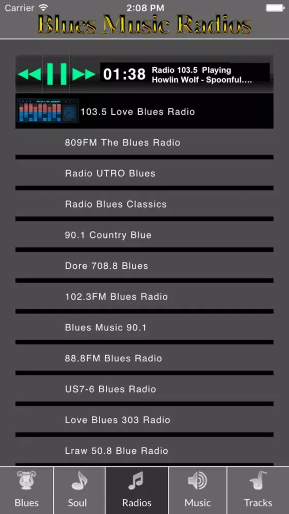 Capturas de tela do Acoustic Radios Blues Rock Soul Folk