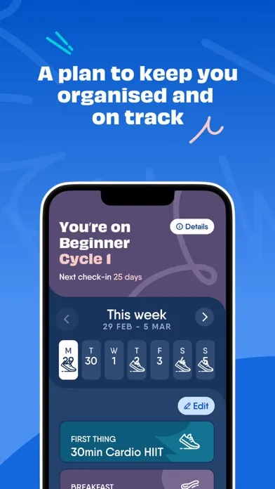 The Body Coach Workout Planner Screenshots