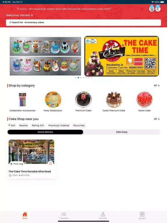 Capturas de pantalla de The Cake Time iPad 