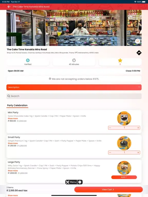 Capturas de pantalla de The Cake Time iPad 