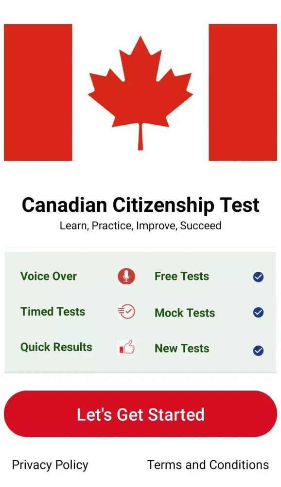 Capturas de pantalla de Canadian Citizenship Test 2025