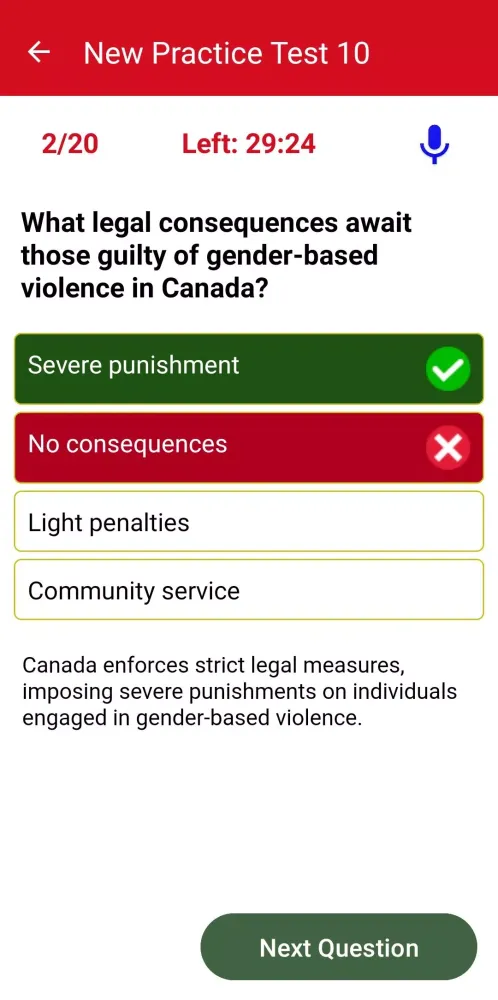Capturas de pantalla de Canadian Citizenship Test 2025