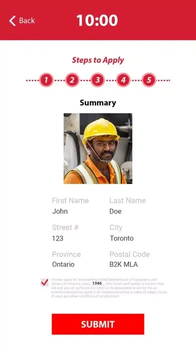 Capturas de pantalla de Carpenters’ Union (Ontario)