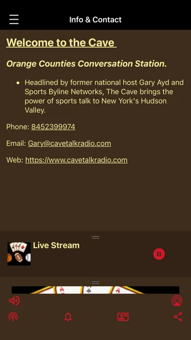 Ảnh chụp màn hình của Cave Talk Radio