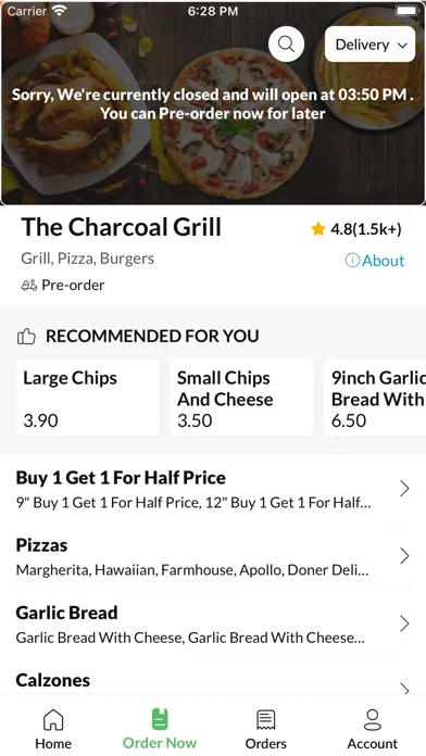 The Charcoal Grill应用截图