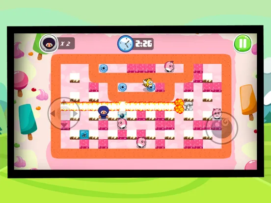 Ninja Boy Adventures - Bomberman edition iPad 应用截图