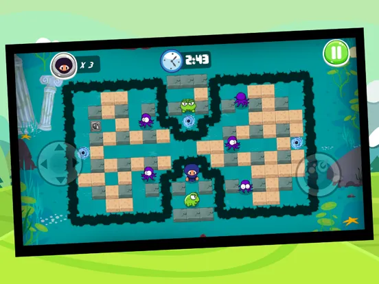 Ninja Boy Adventures - Bomberman edition iPad 应用截图
