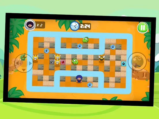 Ninja Boy Adventures - Bomberman edition iPad 应用截图
