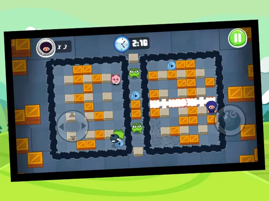 Ninja Boy Adventures - Bomberman edition iPad 应用截图