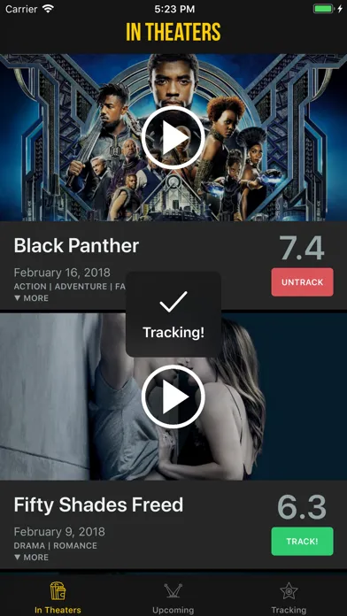 Ảnh chụp màn hình của Trailers Now