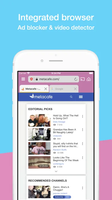 Video Web - Video Player Ekran Görüntüleri