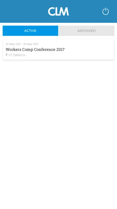 CLM Events Screenshots