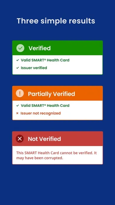 SMART Health Card Verifier Ekran Görüntüleri